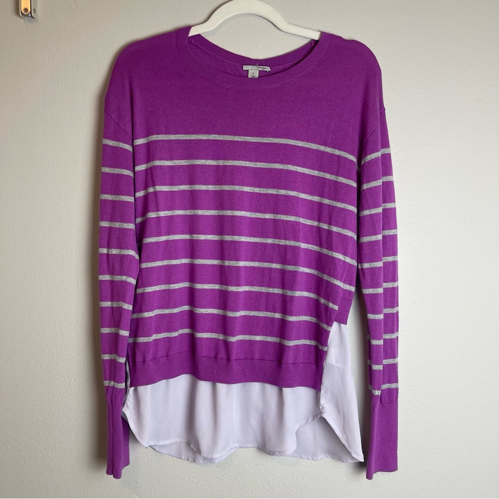 Halogen Striped Sweater | SIZE M